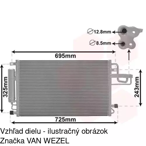 Chladiče klimatizácie 4047K81K /POLCAR/ - obr. 1
