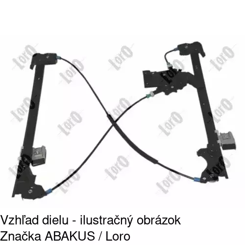 Elektrický mechanizmus okna dverí 4311PSE2 /POLCAR/ - obr. 4