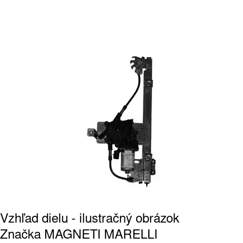 Elektrický mechanizmus okna dverí 4311PSE3 /POLCAR/ - obr. 3