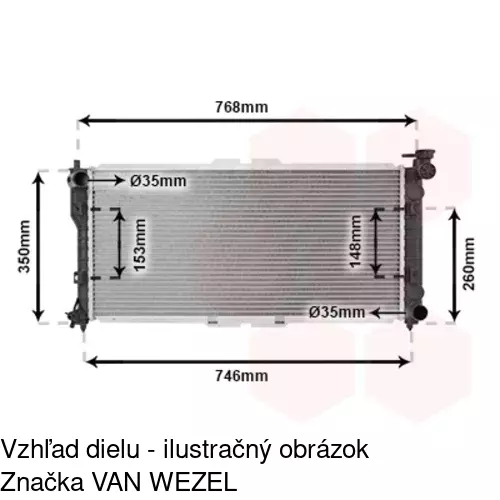 Chladiče vody 451608-1 /POLCAR/ - obr. 2