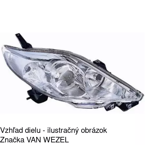 Hlavný reflektor 4550100E /POLCAR/ - obr. 3