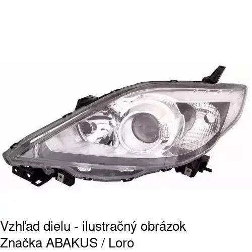 Hlavný reflektor 4550103E /POLCAR/ - obr. 1