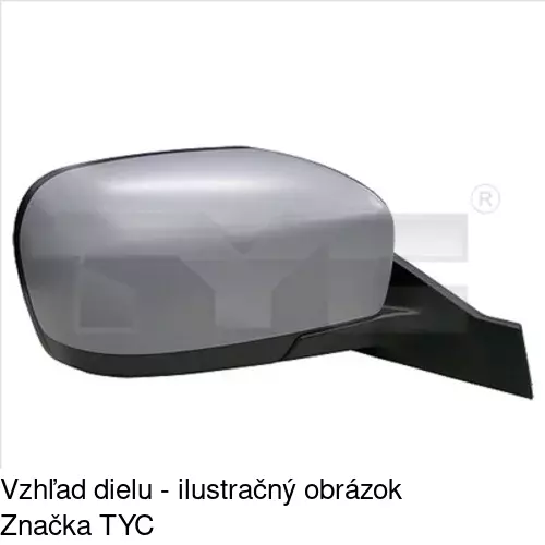 Vonkajšie zrkadlo POLCAR 4550524S
