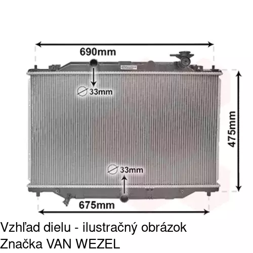 Chladiče vody 45X108-2 /POLCAR/ - obr. 1