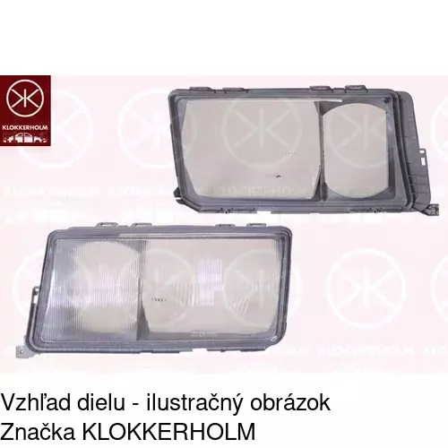 Sklo reflektora 500112-H /POLCAR/ - obr. 1