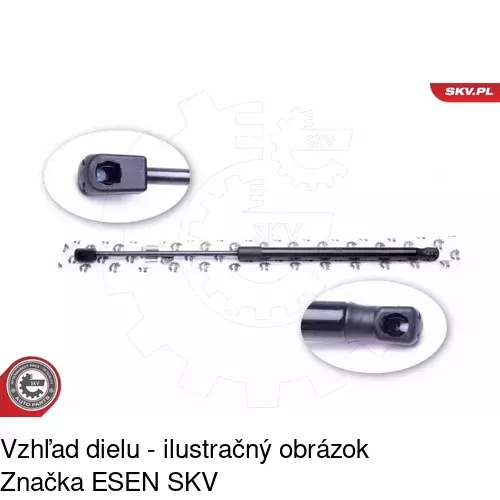 Plynová pružina 5002AB /POLCAR/ - obr. 4