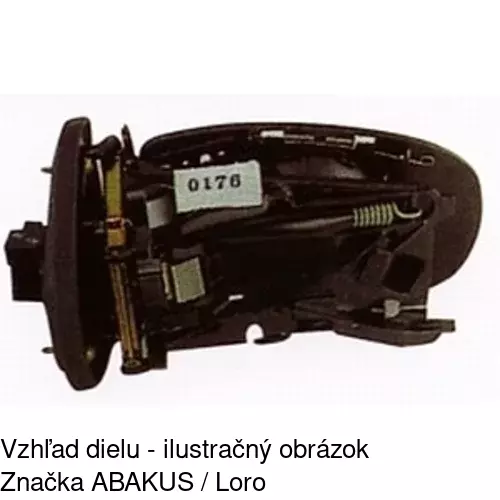 Vonkajšie zrkadlo 5003524M /POLCAR/ - obr. 2