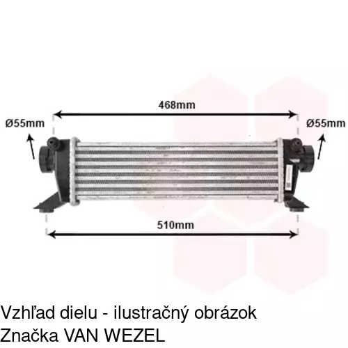 Chladiče vzduchu (Intercoolery) 5005J81X /POLCAR/ - obr. 3