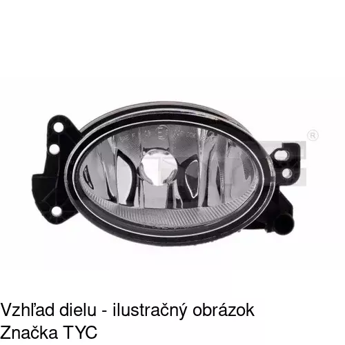 Hmlové svetlo - predné POLCAR 5006301U