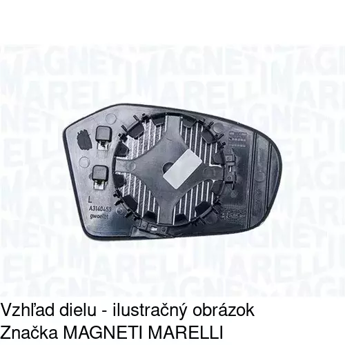 Sklo vonkajšieho zrkadla s držiakom 5006546E /POLCAR/ - obr. 3