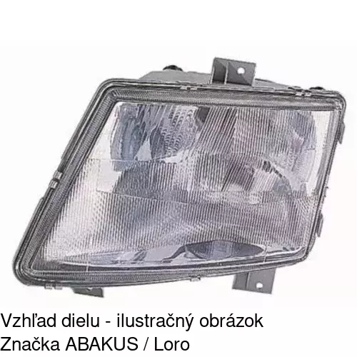 Hlavný reflektor 501210-E /POLCAR/ - obr. 3
