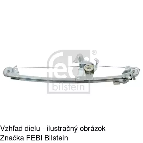 Mechanizmus sťahovania okna elektrický bez motora 5015PSG3 /POLCAR/ - obr. 2