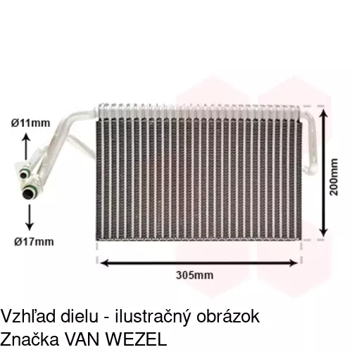 Výparník klimatizácie 5016P8-1 /POLCAR/ - obr. 3