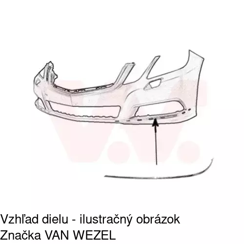 Lišta nárazníka 501807-5 /POLCAR/ - obr. 1