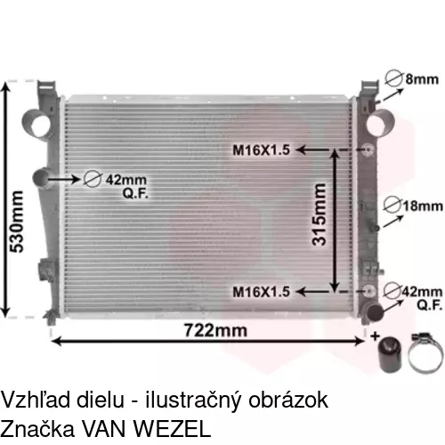 Chladiče vody 502508-1 /POLCAR/ - obr. 1