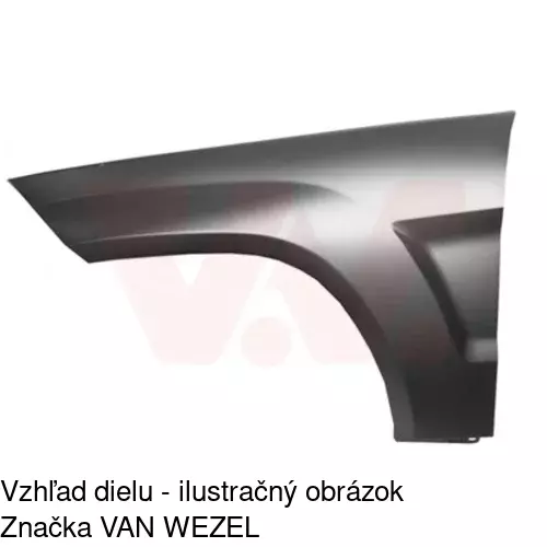 Predný blatník POLCAR 503901