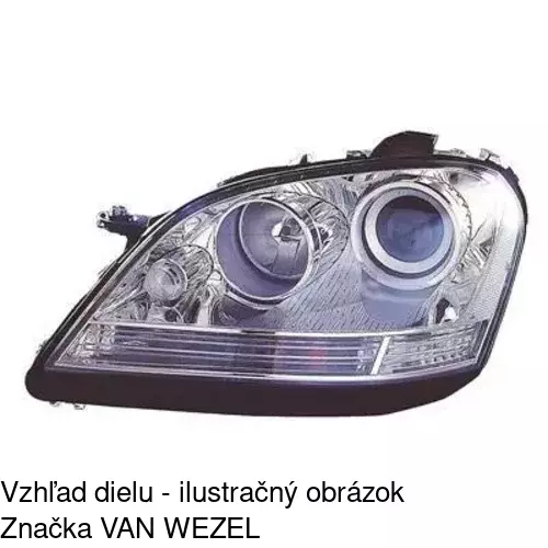 Hlavný reflektor 504509-H /POLCAR/ - obr. 2