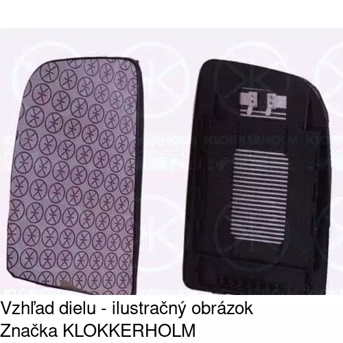 Sklo vonkajšieho zrkadla s držiakom 5065556M /POLCAR/ - obr. 3
