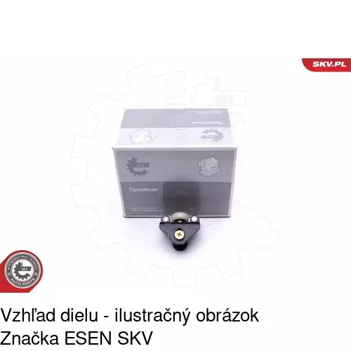 Vozík - kolieska pant posuvných dverí 5065Z-74 /POLCAR/ - obr. 2