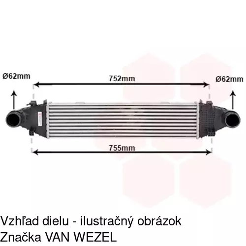 Chladiče vzduchu (Intercoolery) 5070J8-1 /POLCAR/ - obr. 5