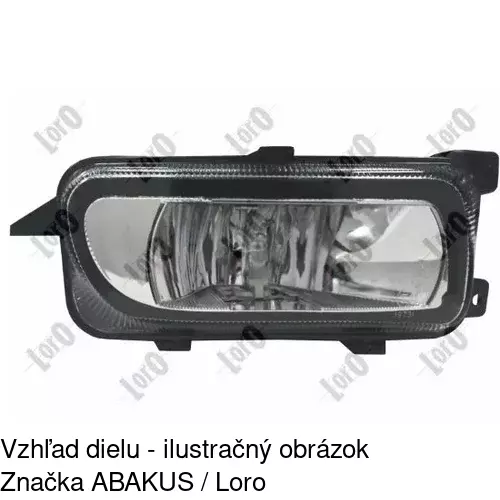 Hmlové svetlo - predné POLCAR 508230-E