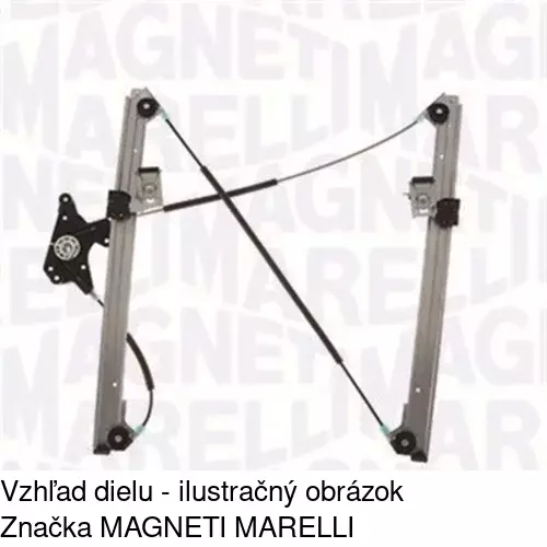 Elektrický mechanizmus okna dverí 50N1PSE1 /POLCAR/ - obr. 1