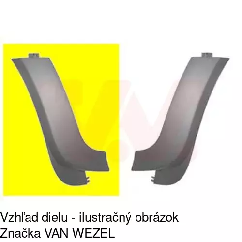 Spojler predného nárazníka POLCAR 510125-2