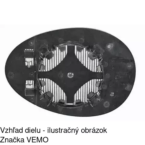 Sklo vonkajšieho zrkadla s držiakom 5102555E /POLCAR/ - obr. 5