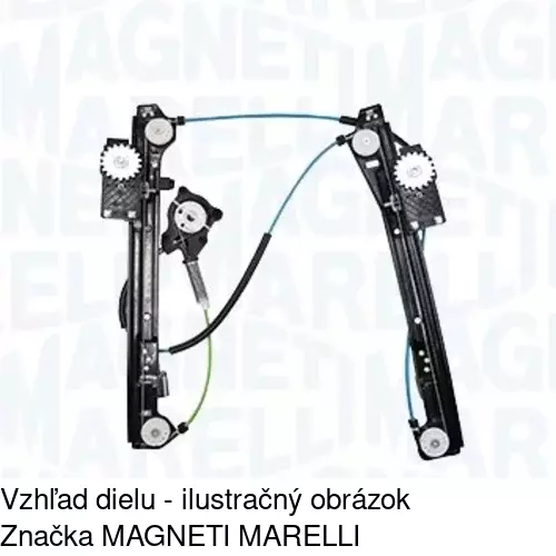 Mechanizmus sťahovania okna elektrický bez motora 5102PSG2 /POLCAR/ - obr. 1