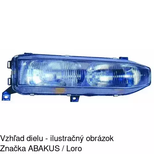 Hlavný reflektor POLCAR 522109-E
