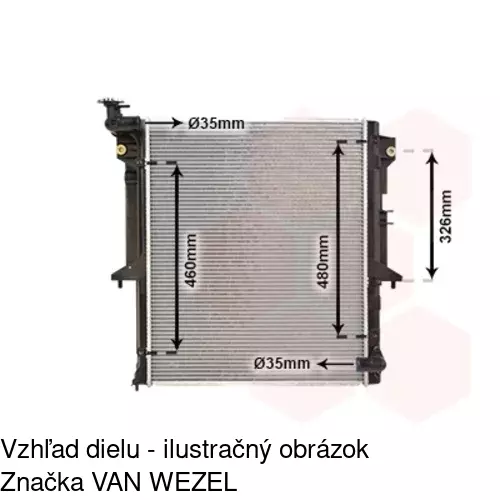 Chladiče vody 5279081K /POLCAR/ - obr. 3
