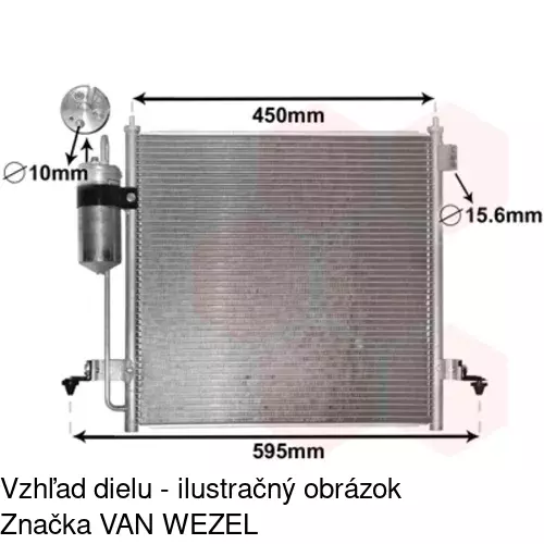 Chladiče klimatizácie 5279K8C1 /POLCAR/ - obr. 3