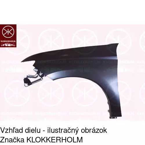 Predný blatník POLCAR 52D102
