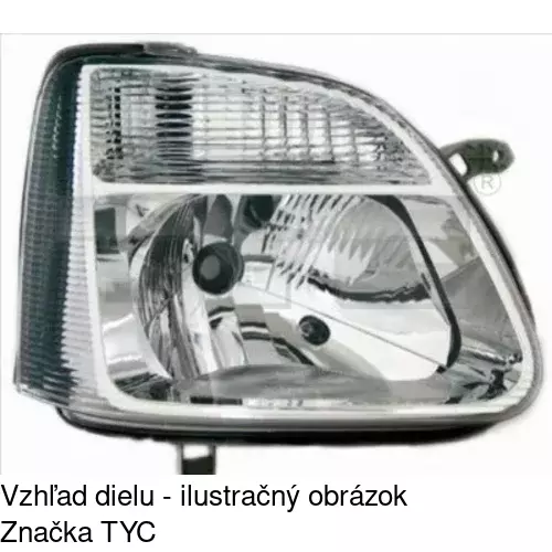 Hlavný reflektor POLCAR 5503101E