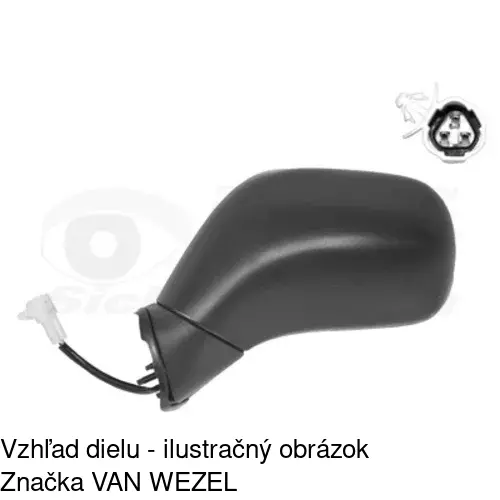 Vonkajšie zrkadlo 5503514M /POLCAR/ - obr. 1