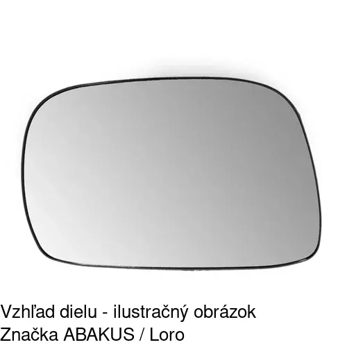 Sklo vonkajšieho zrkadla s držiakom 5503546M /POLCAR/ - obr. 5