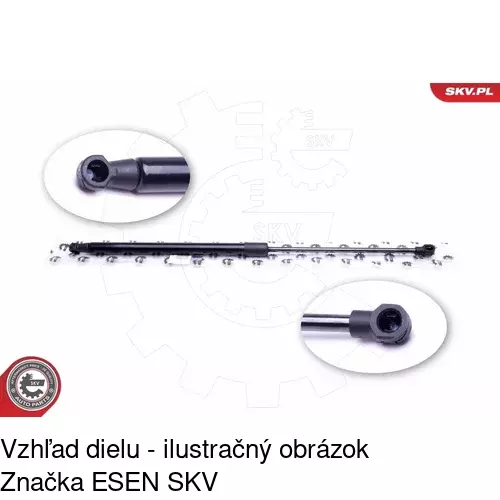 Plynová pružina 5503AB /POLCAR/ - obr. 3