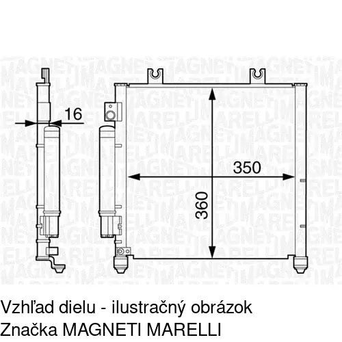Chladiče klimatizácie 5503K8C1 /POLCAR/ - obr. 1