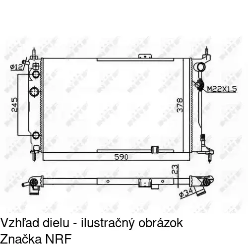 Chladiče vody 550708A7 /POLCAR/ - obr. 2