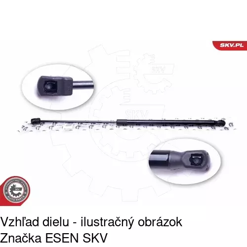 Plynová pružina 5507AB1 /POLCAR/ - obr. 3