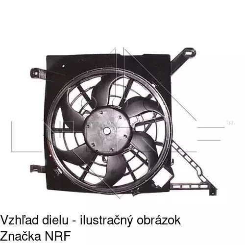 Ventilátor bez krytu / podpery 550823U1 /POLCAR/ - obr. 3
