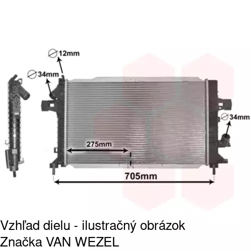 Chladiče vody 550908-6 /POLCAR/ - obr. 5