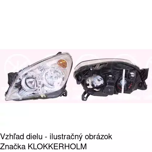 Hlavný reflektor 551010-E /POLCAR/ - obr. 2