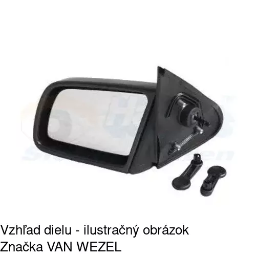 Rám vonkajšieho zrkadla 551454TM /POLCAR/ - obr. 3