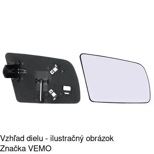 Sklo vonkajšieho zrkadla s držiakom 5514552E /POLCAR/ - obr. 3