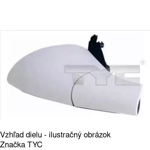 Rám vonkajšieho zrkadla 551656PM /POLCAR/ - obr. 1