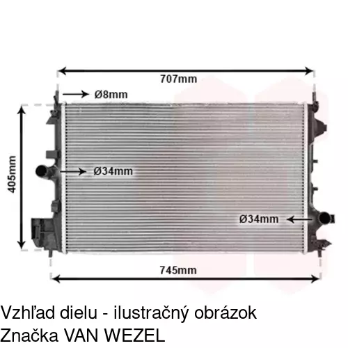 Chladiče vody 551808A5 /POLCAR/ - obr. 4