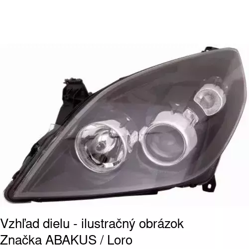 Hlavný reflektor 5519096E /POLCAR/ - obr. 2