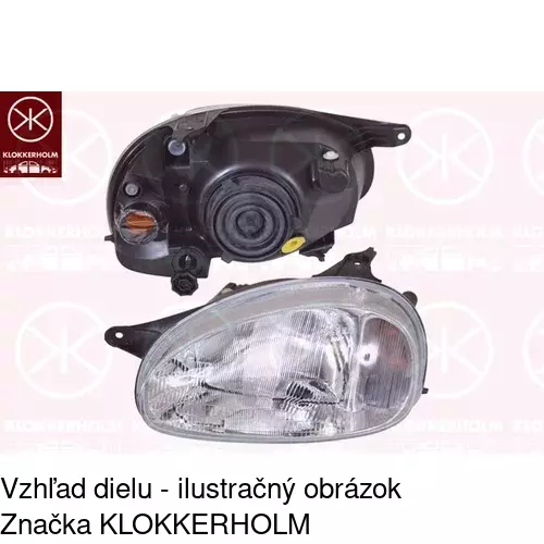Hlavný reflektor 5555098E /POLCAR/ - obr. 1
