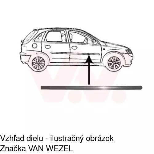 Lišta dverí POLCAR 55560032